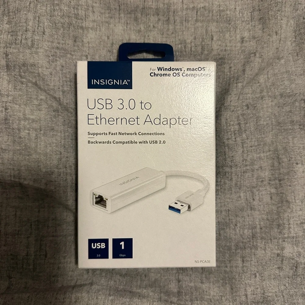 Insignia USB 3.0 to Ethernet Adapter ($20)